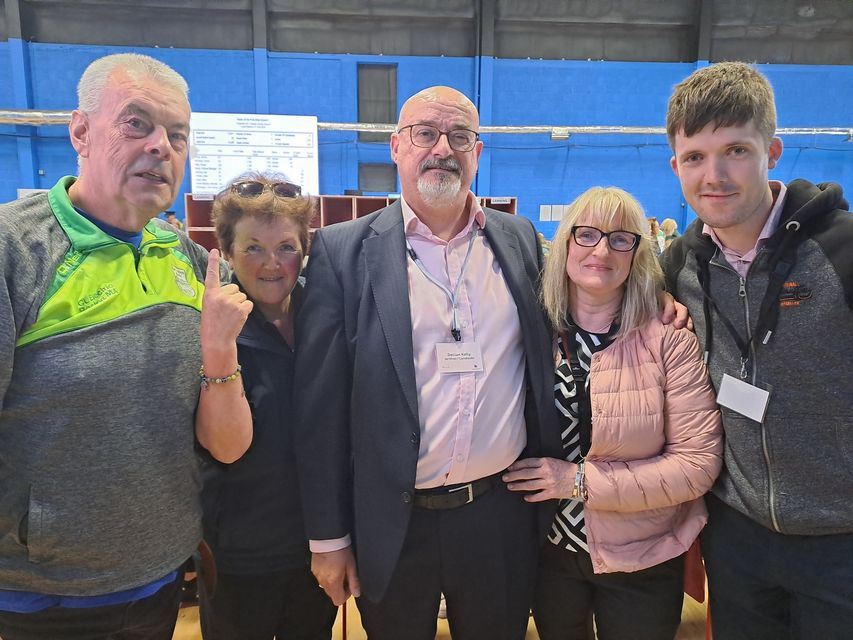 Declan Kelly is one of the three Loughrea candidates to be elected at the first count