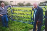 thumbnail: Stephen Enright and Brendan Kennelly at the talking gate