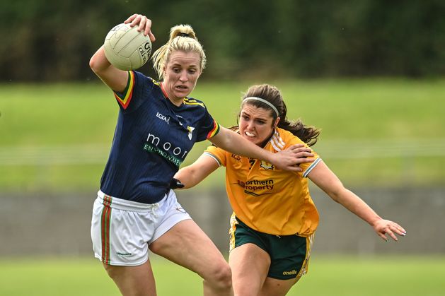 Carlow’s Elaine Ware cheering on cousins Sam and Cian Prendergast for Ireland against Fiji before her All-Ireland intermediate semi