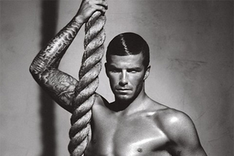 David Beckham in an Armani underwear advert Photo: Armani
