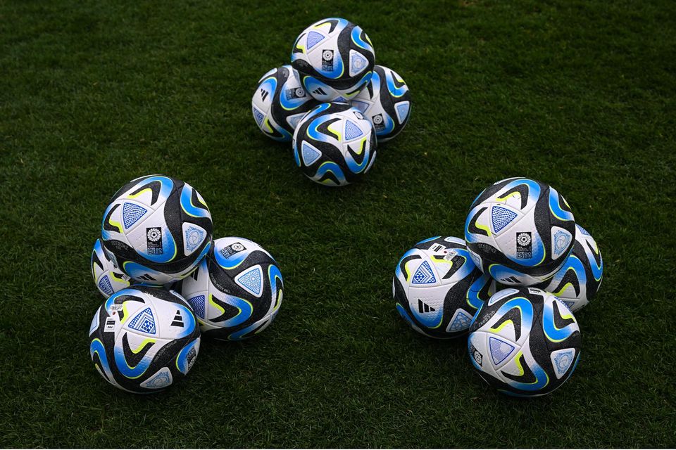 General shot of footballs. Pic: Stephen McCarthy/Sportsfile