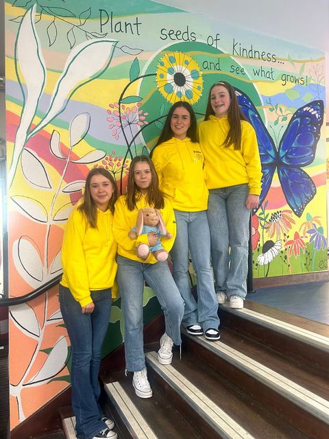 Maria McGlynn, Aoibheann Brennan Grennan, Ava Finneran and Shauna Nolan have been the driving forces behind a nationwide 'Go Yellow' fundraiser that has raised thousands of euro for Temple Street, Crumin Children’s Hospital and The National Maternity Hospital (NMH) on Dublin's Holles Street.