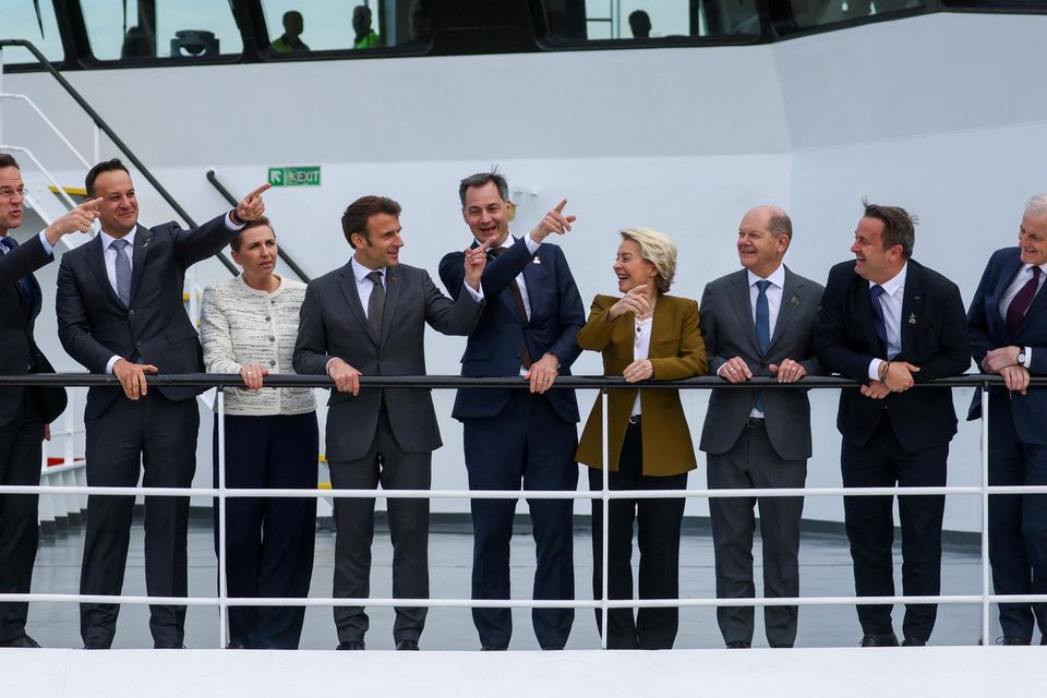 EU leaders at the North Sea Summit, in Ostend, Belgium. Photot: Reuters/Yves Herman