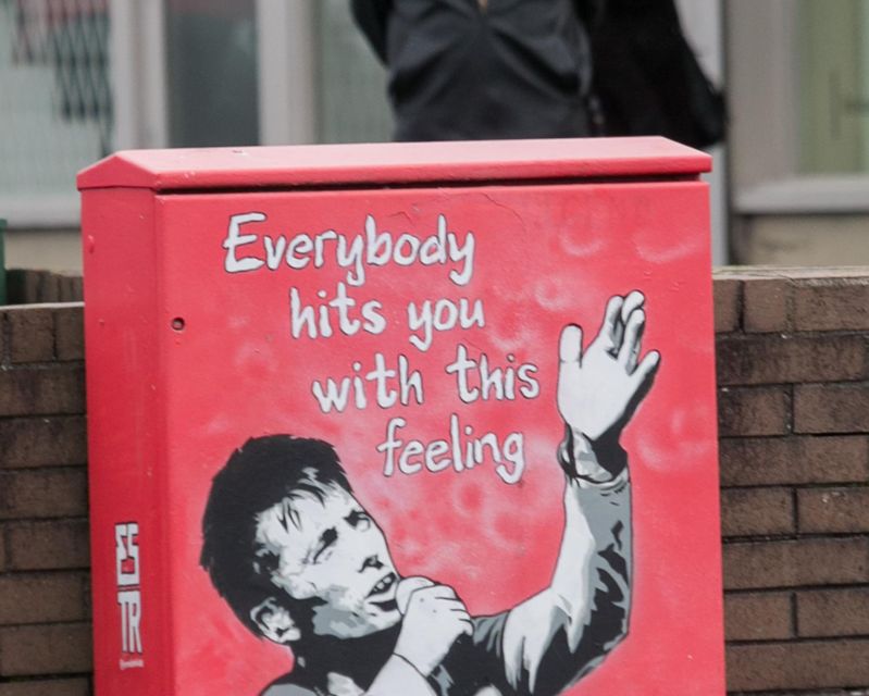 A mural of Christy Dignam in Finglas on Dublin's northside. Photo: Gareth Chaney/Collins