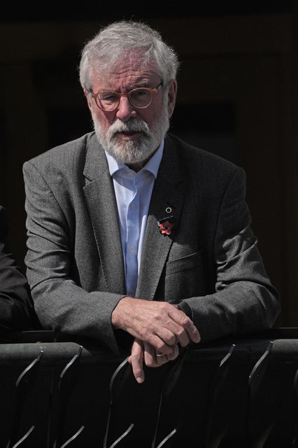 Former Sinn Fein president Gerry Adams outside the High Court in Dublin (Brian Lawless/PA)