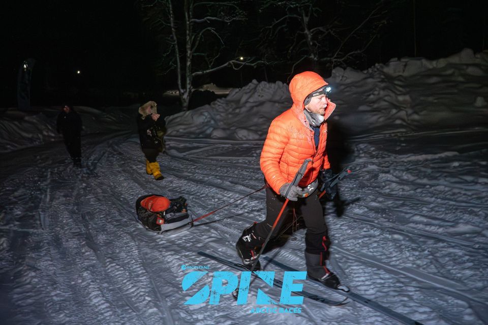 Kevin Leahy has won the Montane Artice Spine Race. Photo credit @willbaldlygo