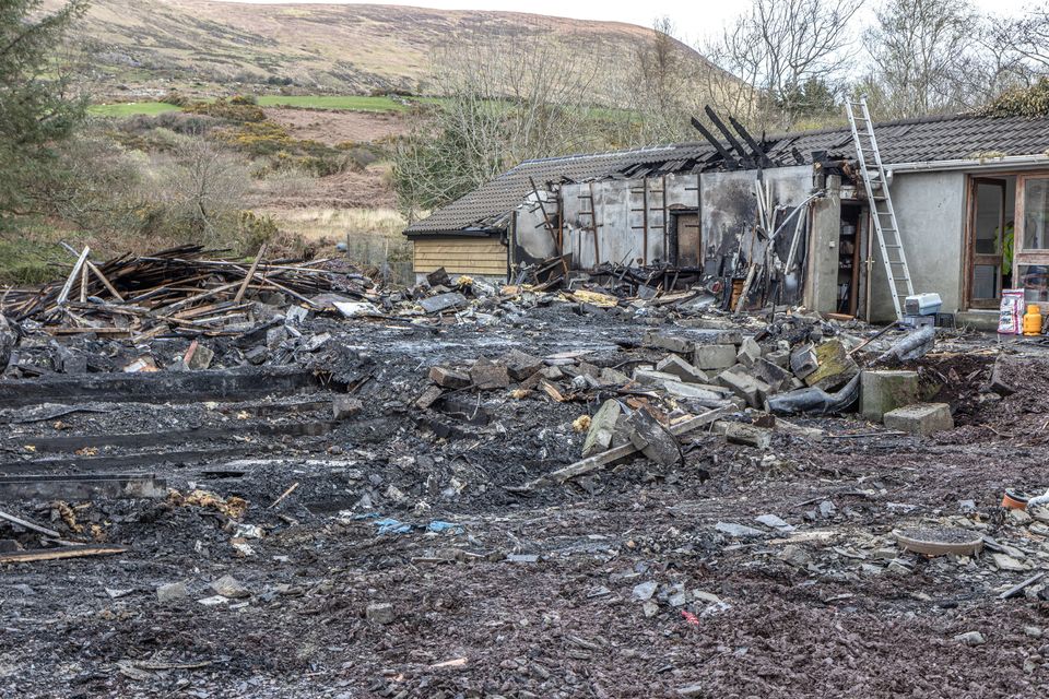The site where Pieter Bot's house was. It burnt to the  ground on Good Friday. The only remaining structure is a workshop at the back of the house. Photo by Michael Donnelly. 