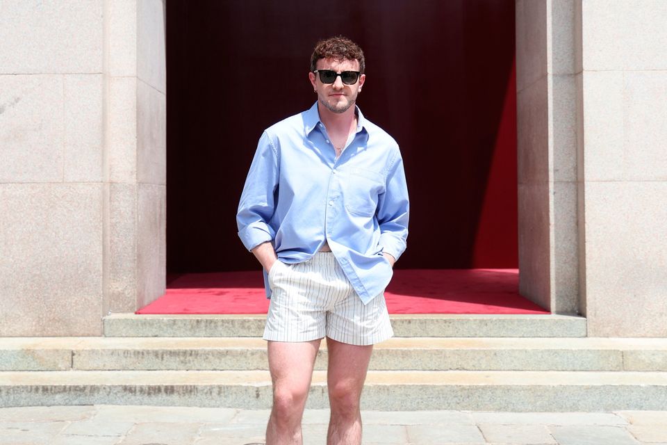 Paul Mescal asiste al desfile masculino de Gucci Primavera/Verano 2025 durante la Semana de la Moda de Milán Primavera/Verano 2025 Imagen: Getty.