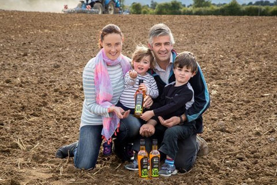 Michael Corbett with wife Sinead and children Ella (4) and Tim (6).