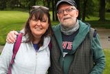 thumbnail: Ann McVeigh and Rory Mohan on Sundayâ€™s walk to Navan.