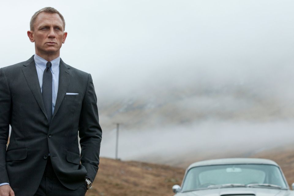 Seven heaven: Daniel Craig as James Bond with an Aston Martin in the movie ‘Skyfall’