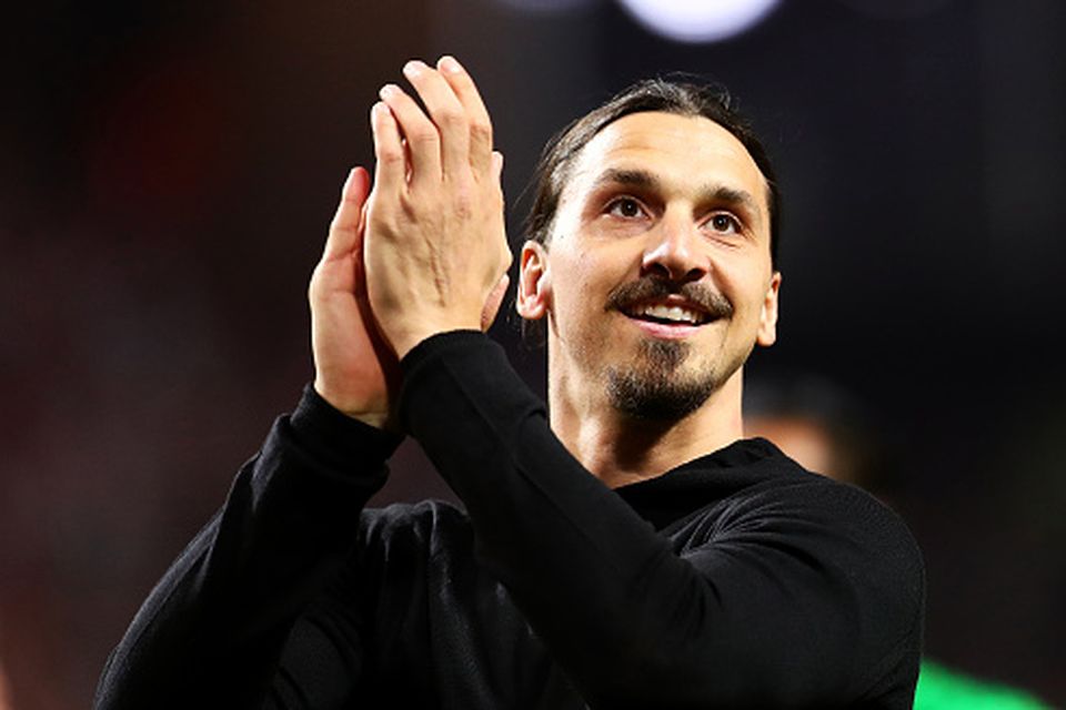 Zlatan Ibrahimovic of Manchester United applauds the supporters following the UEFA Europa League Final match between Ajax and Manchester United at Friends Arena on May 24, 2017 in Stockholm, Sweden. (Photo by Chris Brunskill Ltd/Getty Images)