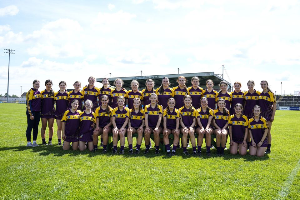The Wexford squad before Sunday's replay in Carlow. Photo: James Lawlor/INPHO
