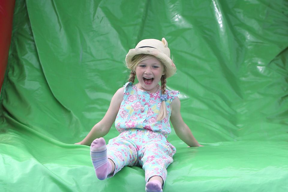 Roisin, Moroney, 6,  from, cherrywood enjoys herself at the U.S. Independence Day celebrations at the American Ambassador's Residence in the Phoenix Park. Picture credit; Damien Eagers 3/7/2015