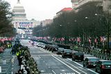 thumbnail: The Presidential motorcade drives on Pennsylvania Avenue to the Capitol for the Inauguration of President-elect Donald Trump, Friday, Jan. 20, 2017, in Washington. (AP Photo/Cliff Owen)