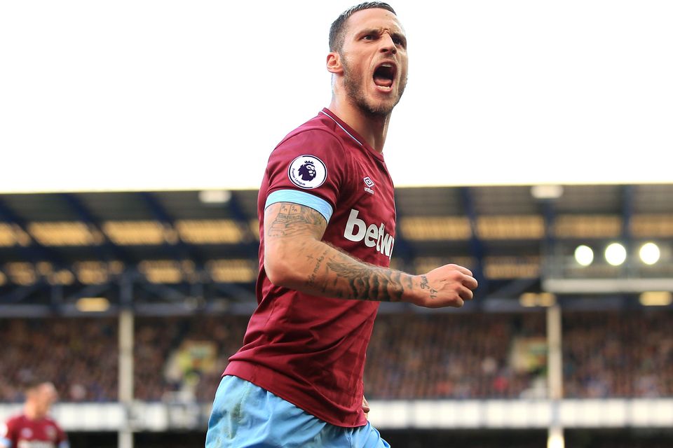 Former West Ham forward Marko Arnautovic has been linked with a move to Manchester United (Peter Byrne/PA)