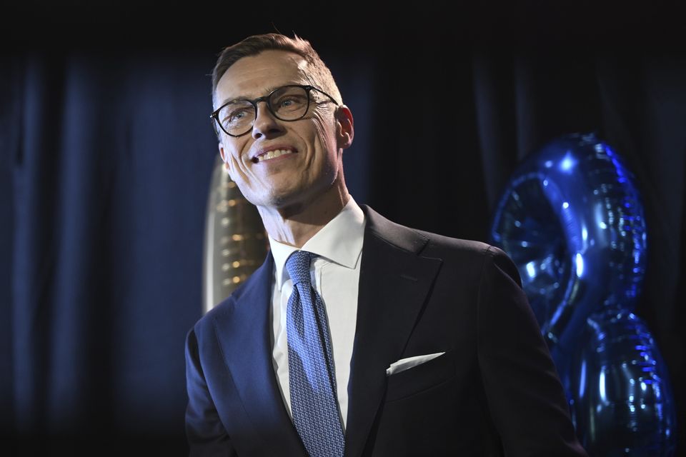 National Coalition Party presidential candidate Alexander Stubb is likely to win Finland’s election, early results suggest (Emmi Korhonen./Lehtikuva via AP)