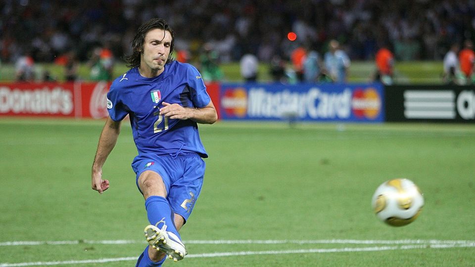 Italy's Andrea Pirlo scores a penalty in a shootout