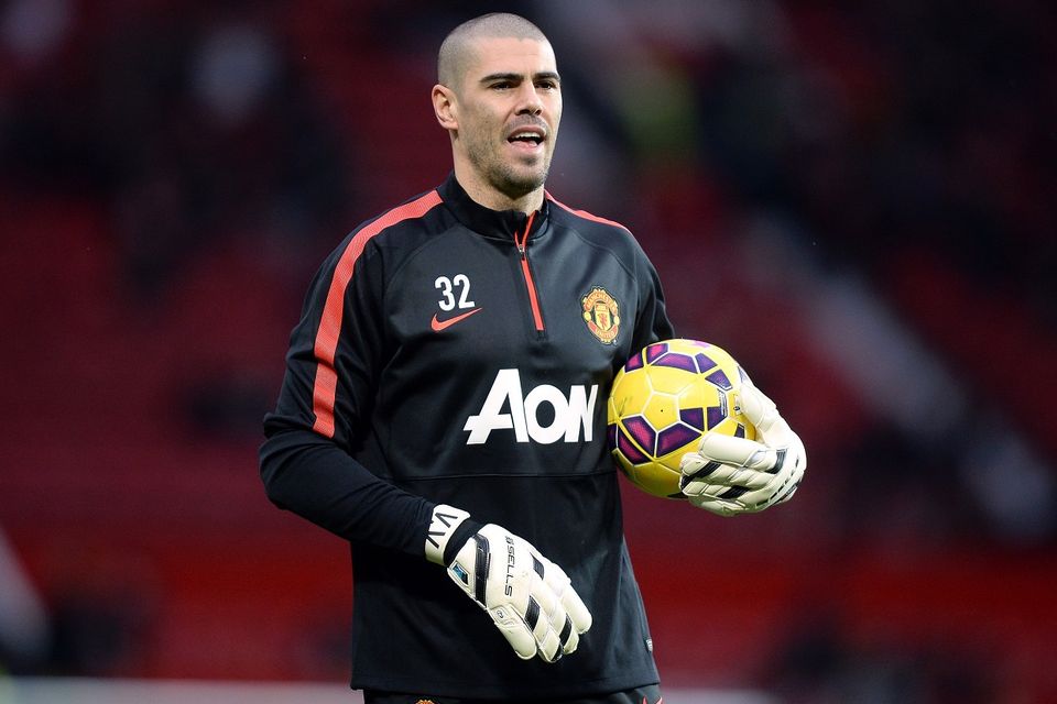Victor Valdes has only played twice for Manchester United since joining on a free transfer
