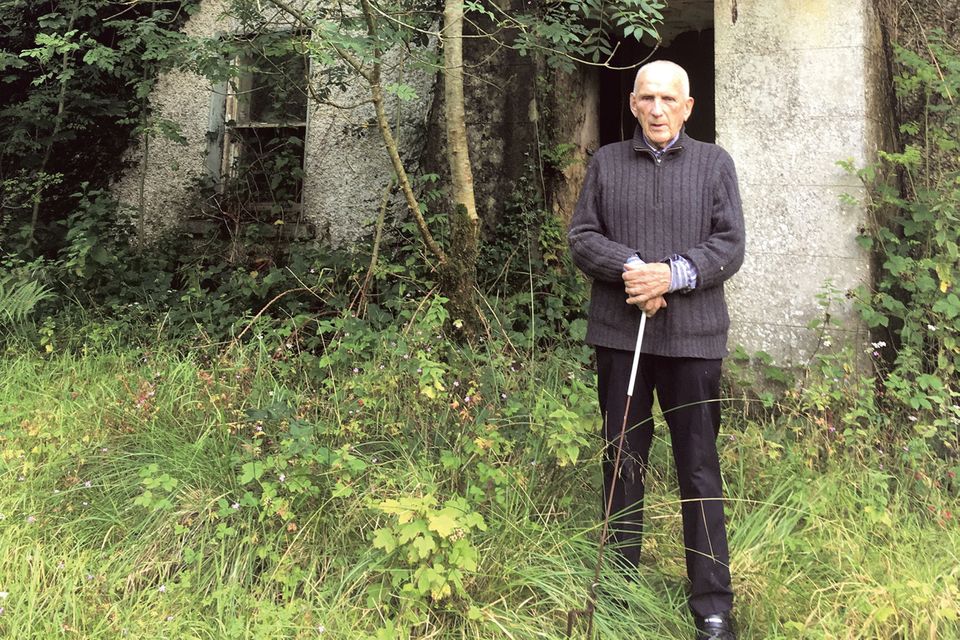 Unrepentant – Fr Patrick Ryan outside what remains of his family home in Turraheen, Co Tipperary