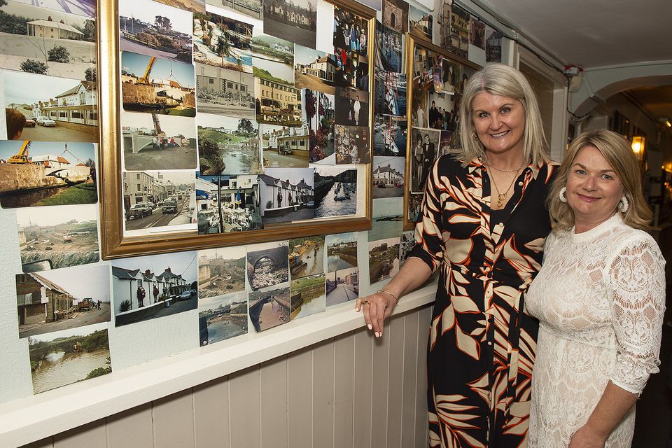 Imelda Willoughby (exhibitor) and Elaine Hernandez were pictured at the 'Reeling in the Years' exhibition in the Taravie Hotel, Courtown on Friday evening. Pic: Jim Campbell
