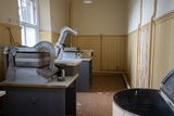 thumbnail: The pressing machines used by the nuns to make the wafers used for Holy Communion.
