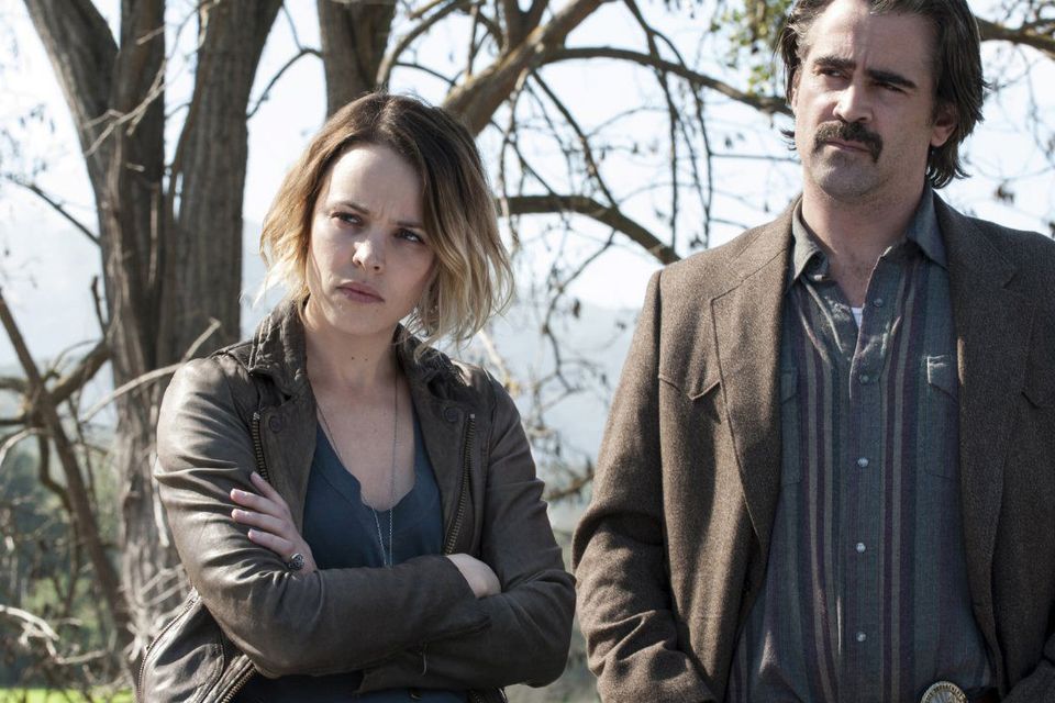 Rachel McAdams and Colin Farrell in True Detective