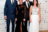 thumbnail: Jay Duffy, Lisa Duffy, Keith Duffy and Mia Duffy pictured at the Keith Duffy Foundation Charity Ball at Powerscourt Hotel in Enniskerry to raise funds for Irish Autism Action and Finn's First Steps Charities. Picture: Brian McEvoy