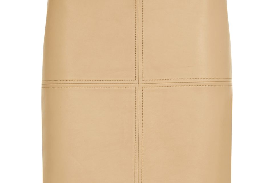 Jaeger leather 2024 mini skirt