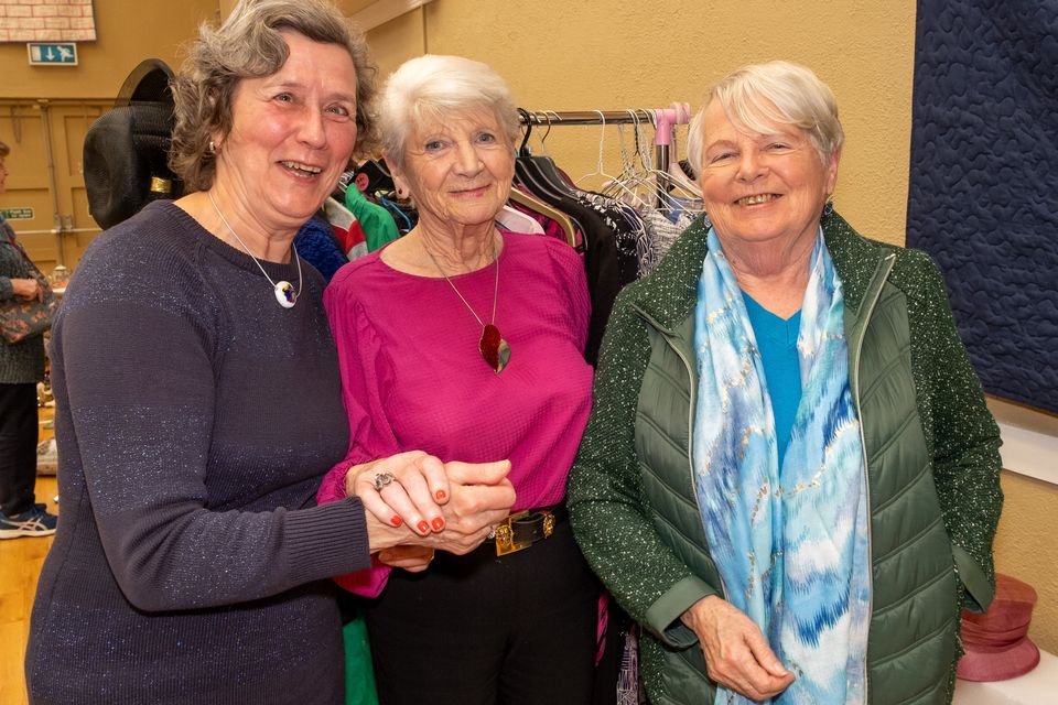 Anna Rankin, Pauline Silke and Carmel Reidy at the Delgany ICA Alzheimer's Tea Day at Kilian House Greystones. 