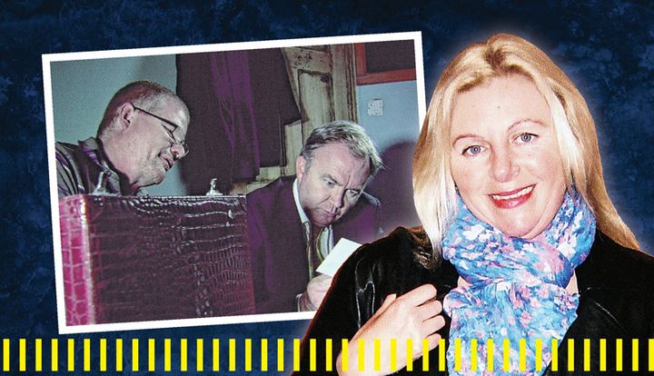 ‘I am six feet from Tina Satchwell’s body. She’s buried in her dressing gown, underneath the stairs’