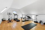 thumbnail: The garage has a gym on the first floor