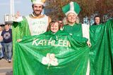 thumbnail: Dermot Keaney, his daughter Kathleen and wife Victoria dressed up
for the occasion