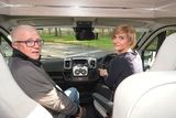 thumbnail: Luba Healy with her husband Eugene in their camper van which they drove across Europe to rescue Luba's mother and grandmother last year. Photo: Seamus Farrelly.