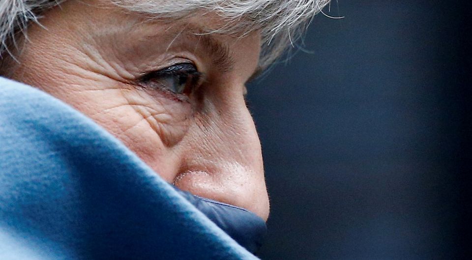 Cornered herself: British Prime Minister Theresa May leaves Downing Street yesterday on her way to the House of Commons. Photo: REUTERS/Henry Nicholls