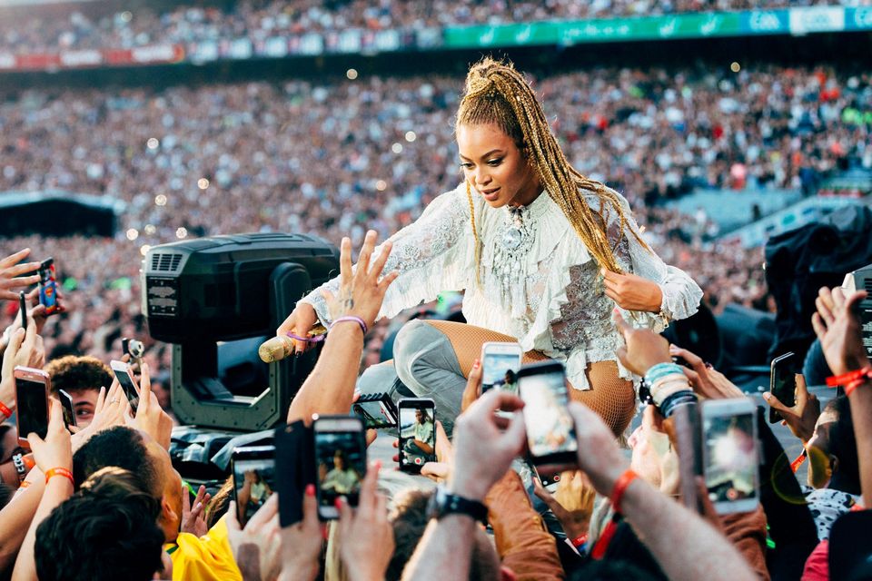 Beyonce performs during the Formation World Tour at Croke Park Stadium on Saturday, July 9, 2016, in Dublin. (Photo by Andrew White/Invision for Parkwood Entertainment/AP Images)