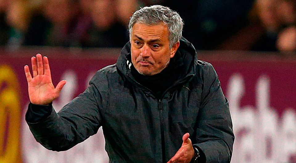 Manchester United manager Jose Mourinho gestures on the touchline. Photo: Dave Thompson/PA Wire