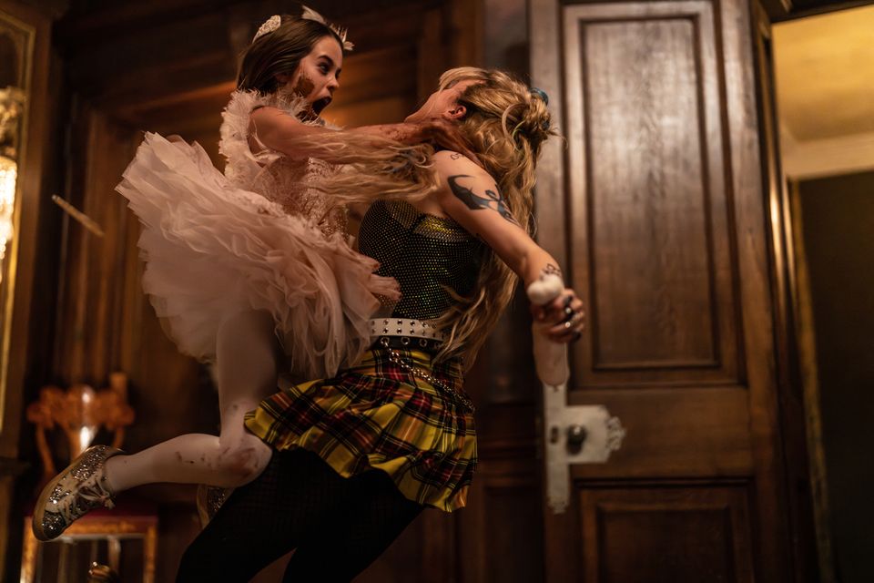 Rising Irish star Alisha Weir and Kathryn Newton in 'Abigail'