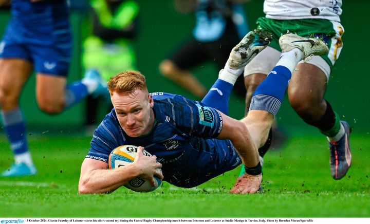 Injury to Rónan Kelleher only negative as Leinster maintain 100 per cent start to season with win over Benetton