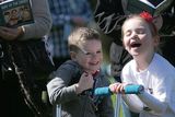 thumbnail: Cian Carroll (4) and Jo Malone (5) at a Way of the Cross in the Phoenix Park. Picture: Gareth Chaney/Collins