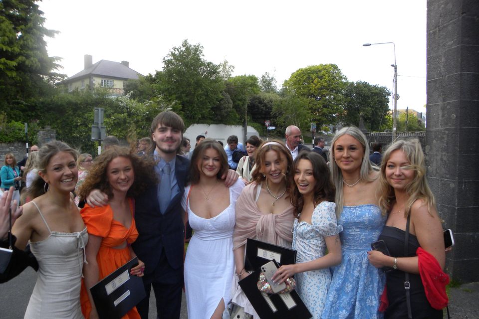 Sixth Year students after their Valedictory Service at Calry Church.