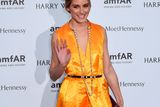 thumbnail: US model Olivia Palermo arrives for the Amfar dinner on the sidelines of the Paris fashion week
