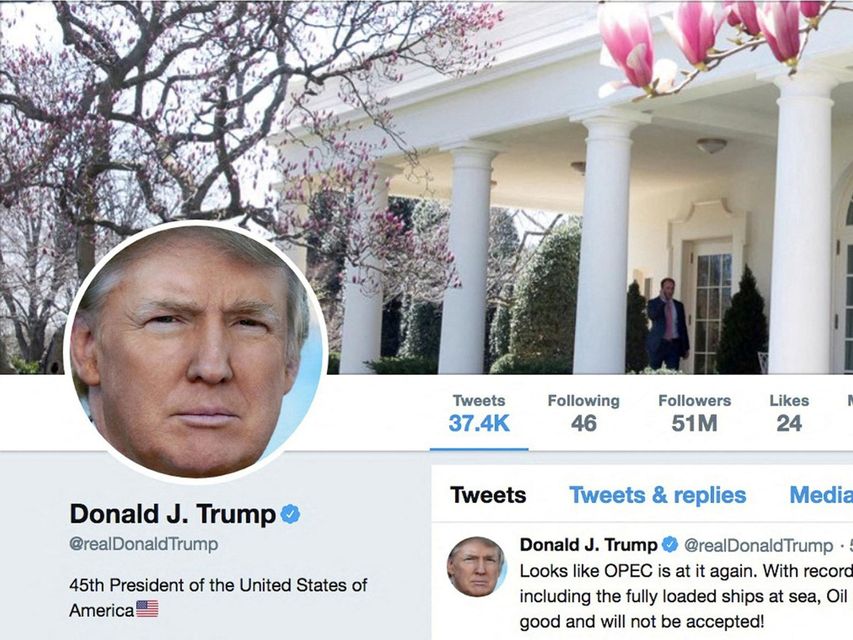 Former US president Donald Trump was banned from Twitter last year for violating the social media platform's “glorification of violence” policy. Photo: Reuters