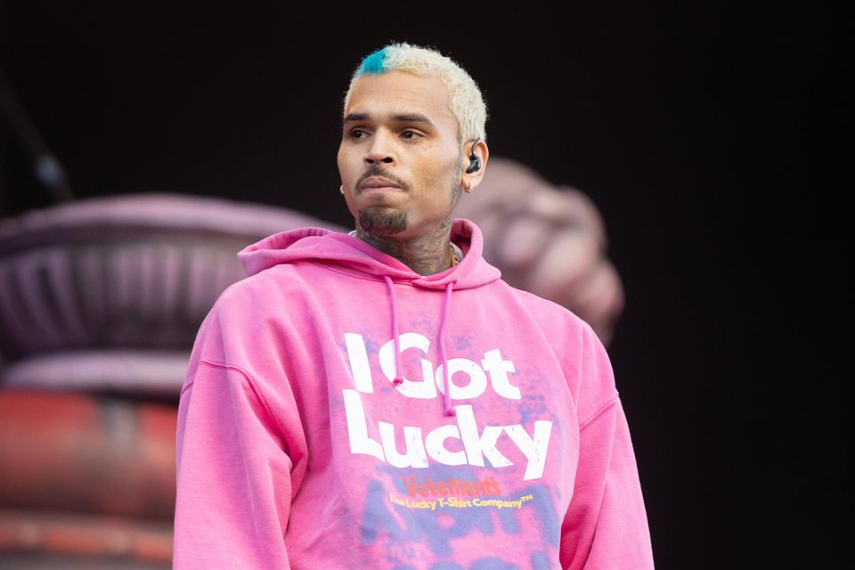 Chris Brown is being held on suspicion of grievous bodily harm, according to reports (James Manning/PA)