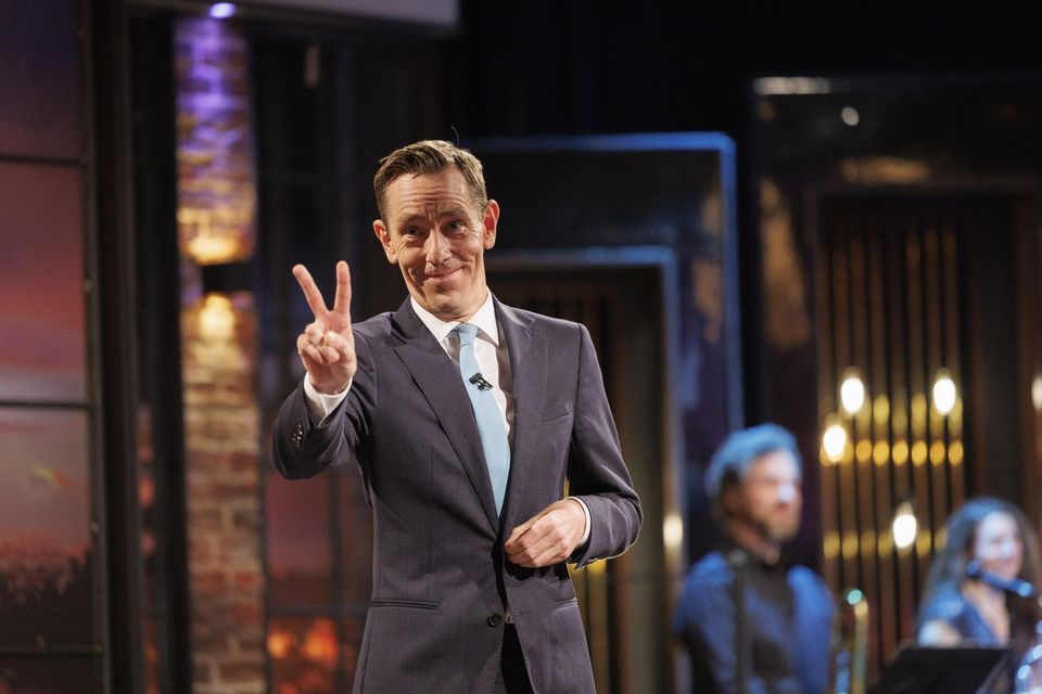 Ryan Tubridy on his last Late Late Show. Picture: Andres Poveda