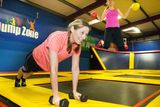 thumbnail: Spring in their step: Roisin Finlay and Helen Vaughan get some trampoline excersise in Jump Zone