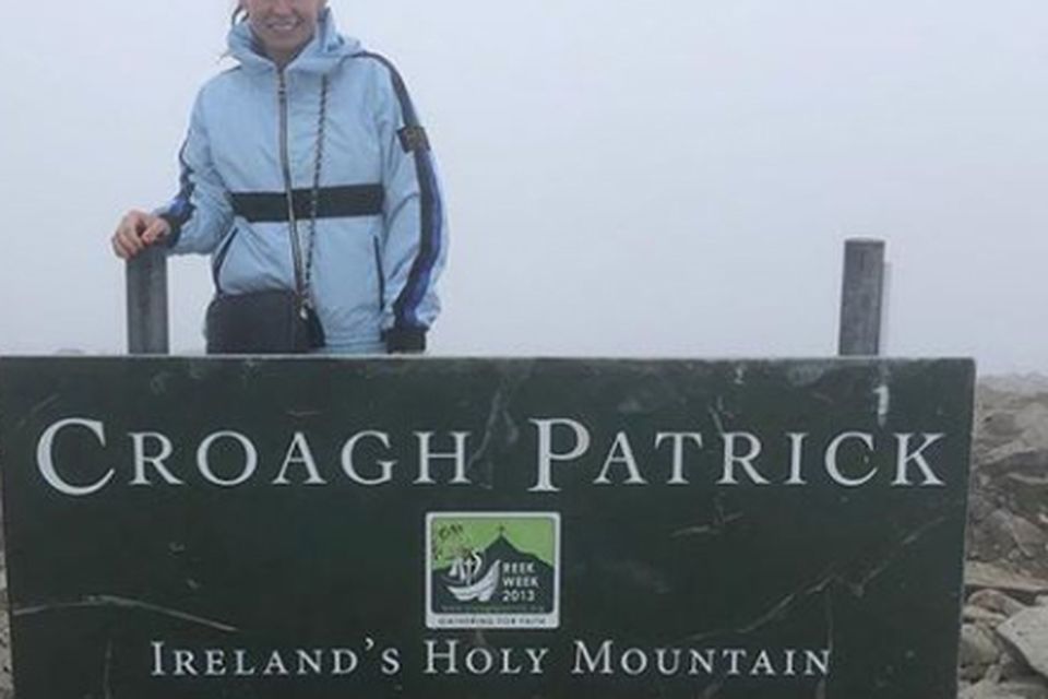 Coleen Rooney climbed Croagh Patrick. Picture: Instagram