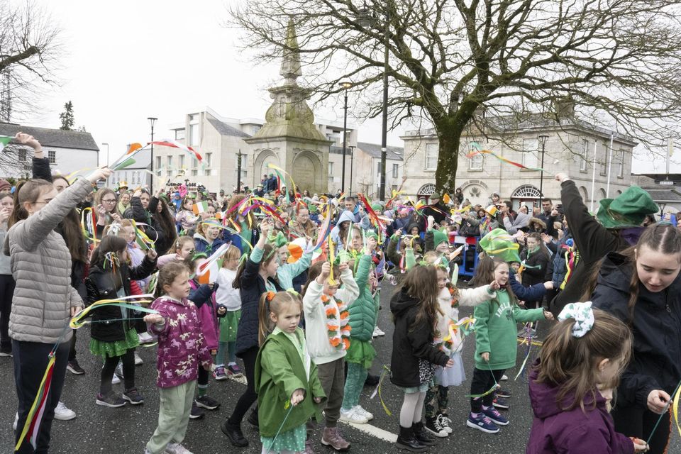 Sinead O'Briem Dance School in the St. Patrick's Day Parade in Blessington