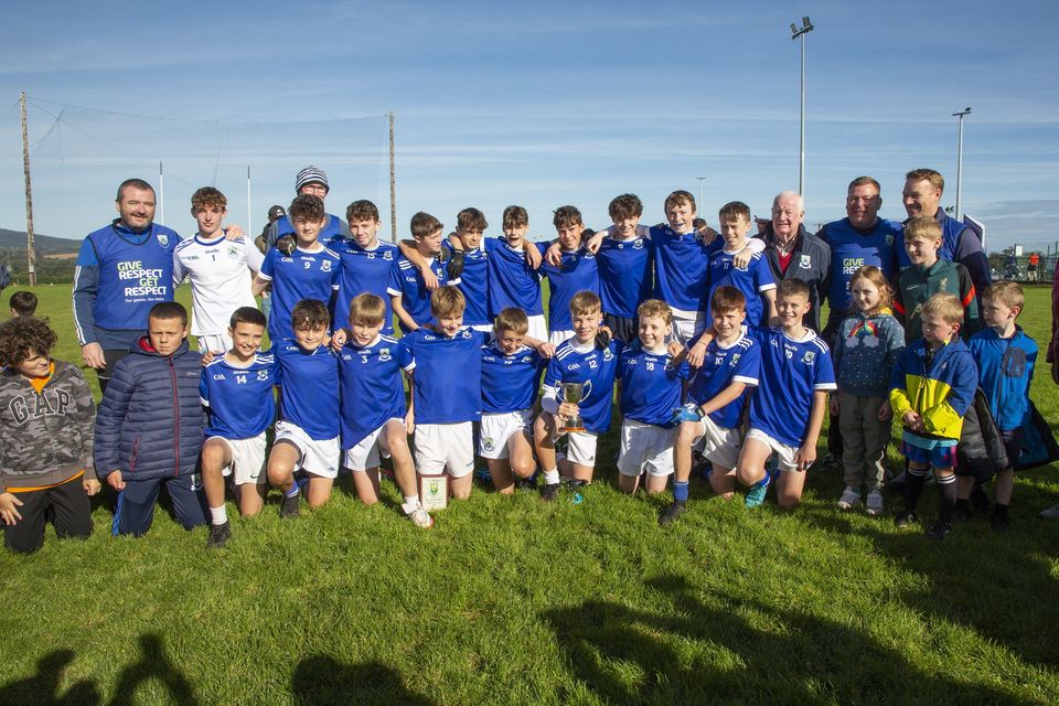 The Éire Óg Greystones Under-13 team who defeated Ashford in the 'A' football final in Rathnew.