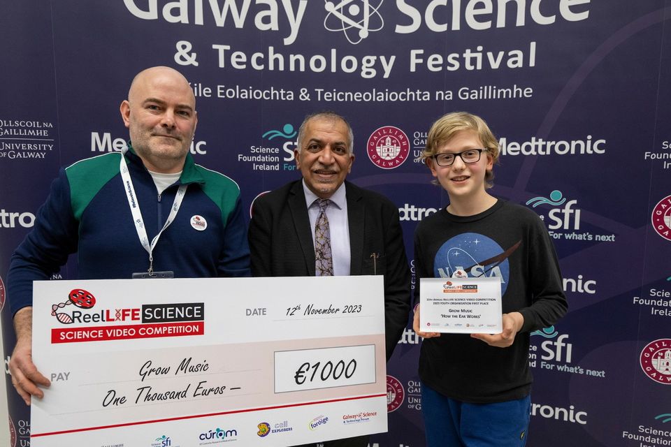 Louth music student (11) takes top prize for homemade video at the ReelLIFE  SCIENCE Awards